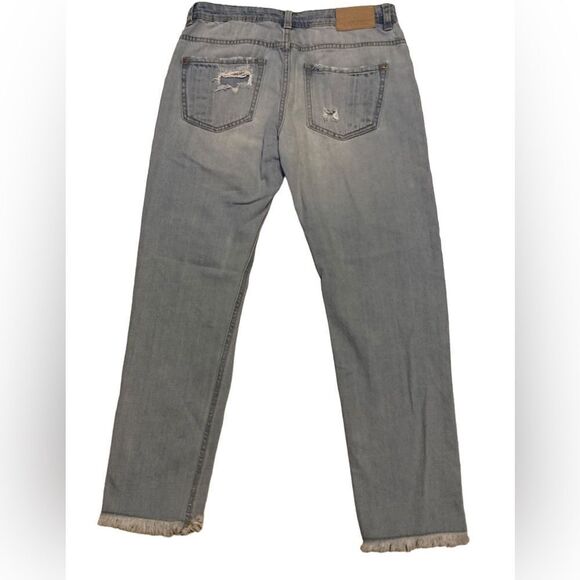 Zara distressed ripped Jeans Size 2 - Picture 4 of 9